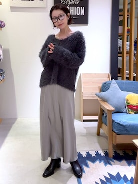 「アイテム（シューズ）」を使った、hiroeさん（レディース・160cm・40代）の秋コーディネート