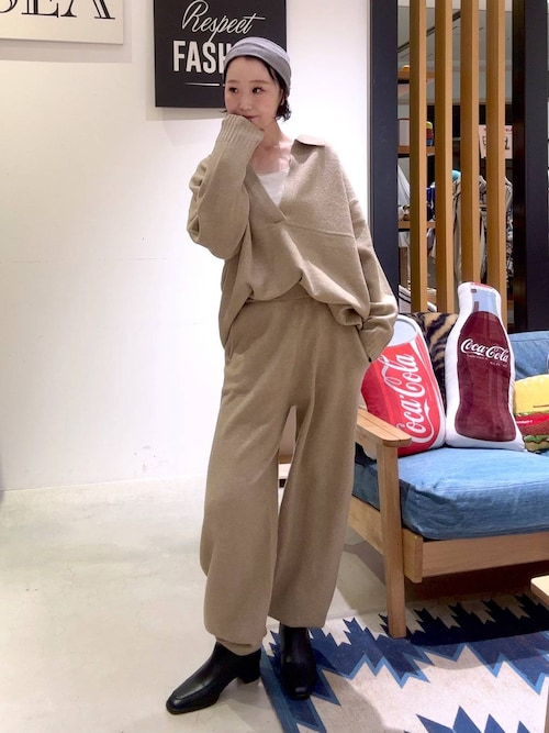 2440　パンツ　エクリュ　36 セール】ニットジョガーパンツ（その他パンツ）｜BAYFLOW（ベイフロー