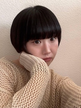 「BAYFLOW（ベイフロー）の[吸水速乾/接触冷感/UVケア]テックリネンバルーンパンツ（その他パンツ、ブラック系）」を使った、hiroeさん（レディース・160cm）の春コーディネート