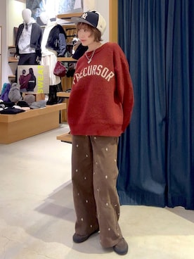 「アイテム（ネックレス）」を使った、hiroeさん（レディース・160cm・40代）の秋コーディネート