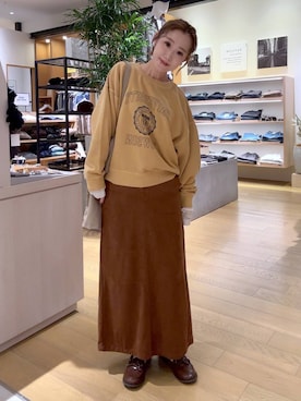 「アイテム（スウェット）」を使った、hiroeさん（レディース・160cm・40代）の秋コーディネート