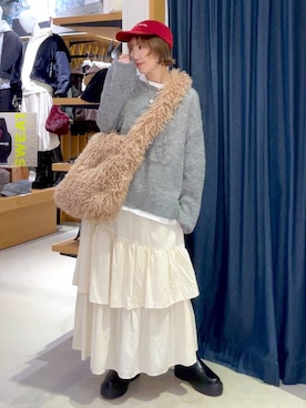 「アイテム（スカート）」を使った、hiroeさん（レディース・160cm・40代）の秋コーディネート