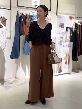 「アイテム（インナーウェア/肌着）」を使った、hiroeさん（レディース・158cm）の秋コーディネート