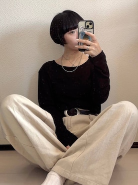 「BAYFLOW（ベイフロー）のアイテム（アクセサリー）」を使った、hiroeさん（レディース・160cm）の春コーディネート