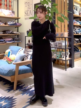 「アイテム（アクセサリー）」を使った、hiroeさん（レディース・160cm・40代）の冬コーディネート