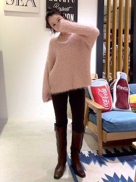 「アイテム（インナーウェア/肌着）」を使った、hiroeさん（レディース・160cm）の秋コーディネート