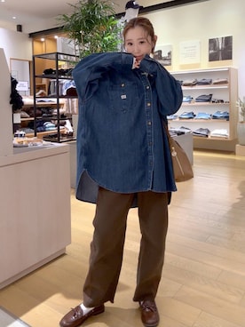 「アイテム（ワンピース/ドレス）」を使った、hiroeさん（レディース・160cm・40代）の秋コーディネート