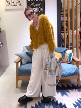 「アイテム（サンダル）」を使った、hiroeさん（レディース・160cm・40代）の秋コーディネート