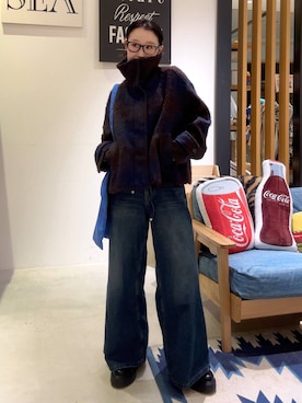 「アイテム（その他アウター）」を使った、hiroeさん（レディース・160cm・40代）の秋コーディネート