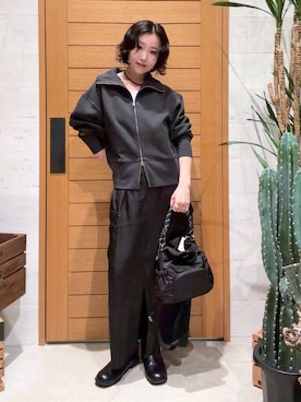 「BAYFLOW（ベイフロー）のアイテム」を使った、hiroeさん（レディース・160cm）の秋コーディネート