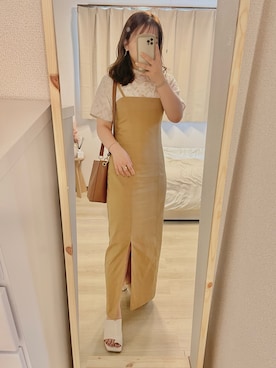 「TRIANGLE PALETTE（トライアングルパレット）のアイテム（トップス）」を使った、saya♡さん（レディース・153cm）の春コーディネート