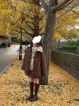 「apres jour clair（アプレジュールクレア）のアイテム」を使った、riさん（レディース・152cm）の冬コーディネート