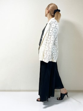 「TODAYFUL（トゥデイフル）のアイテム（テーラードジャケット）」を使った、erina さん（レディース・165cm）の夏コーディネート