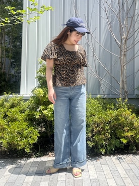 「coca（coca）（コカ）のアイテム（パンツ）」を使った、cocaさん（レディース・154cm）の夏コーディネート