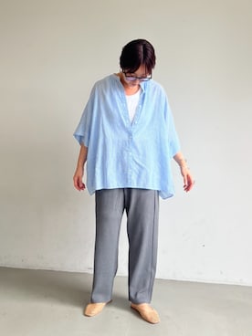 「coca（coca）（コカ）のアイテム（パンツ）」を使った、cocaさん（レディース・161cm）の夏コーディネート
