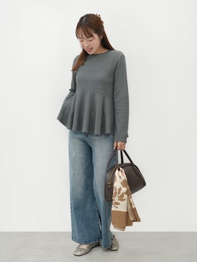 「coca（coca）（コカ）のアイテム（パンツ）」を使った、cocaさん（レディース・160cm）の春コーディネート