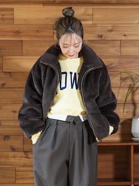 「coca（coca）（コカ）のアイテム」を使った、cocaさん（レディース・160cm）の秋コーディネート