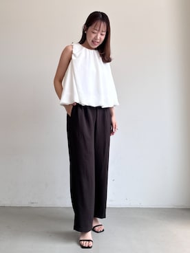 「coca（coca）（コカ）のアイテム（パンツ）」を使った、cocaさん（レディース・160cm）の夏コーディネート