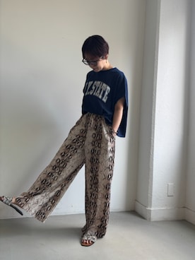 「coca（coca）（コカ）のアイテム（パンツ）」を使った、cocaさん（レディース・161cm）の夏コーディネート