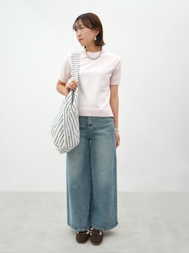 「coca（coca）（コカ）のアイテム（パンツ）」を使った、cocaさん（レディース・159cm）の春コーディネート