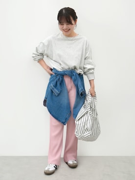 「coca（coca）（コカ）のアイテム（パンツ）」を使った、cocaさん（レディース・152cm）の春コーディネート