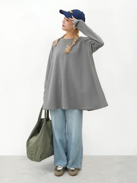 「coca（coca）（コカ）のアイテム（パンツ）」を使った、cocaさん（レディース・156cm）の春コーディネート