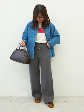 「体型カバー」｜「アイテム（ジャケット/アウター）」を使った、cocaさん（レディース・152cm）の冬コーディネート