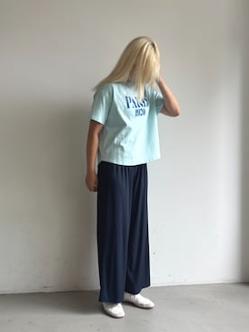「coca（coca）（コカ）のアイテム（パンツ）」を使った、cocaさん（レディース・170cm）の夏コーディネート