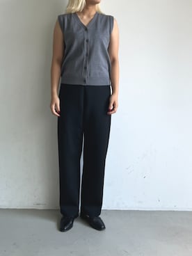 「秋服」｜「アイテム（ベスト）」を使った、cocaさん（レディース・170cm）の夏コーディネート