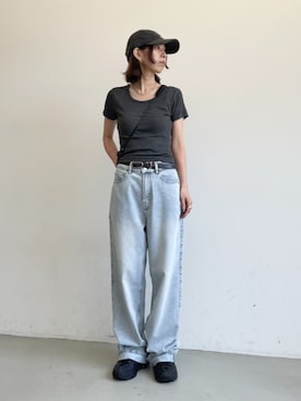 「coca（coca）（コカ）のアイテム（パンツ）」を使った、cocaさん（レディース・163cm）の夏コーディネート