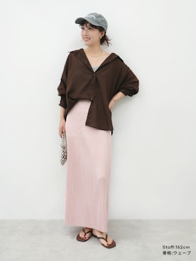 「coca（coca）（コカ）のアイテム（トップス）」を使った、cocaさん（レディース・162cm）の春コーディネート