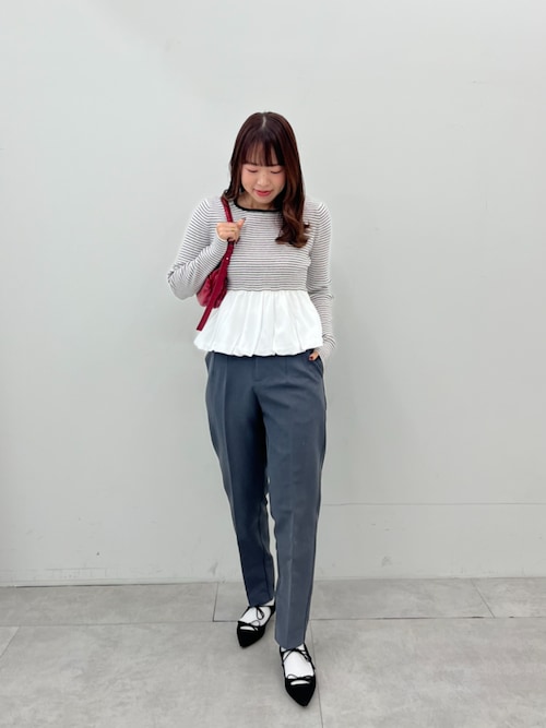 裾バルーンドッキングニットトップス（ニット/セーター）｜coca（coca