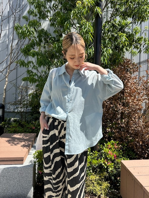 シボシャーリングワイドパンツ