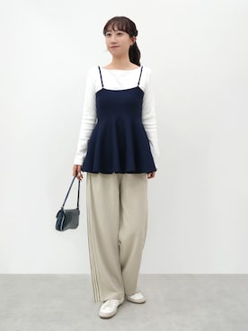 「coca（coca）（コカ）のアイテム（パンツ）」を使った、cocaさん（レディース・160cm）の春コーディネート