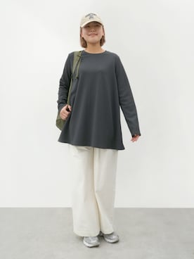 「coca（coca）（コカ）のアイテム（パンツ）」を使った、cocaさん（レディース・170cm）の春コーディネート