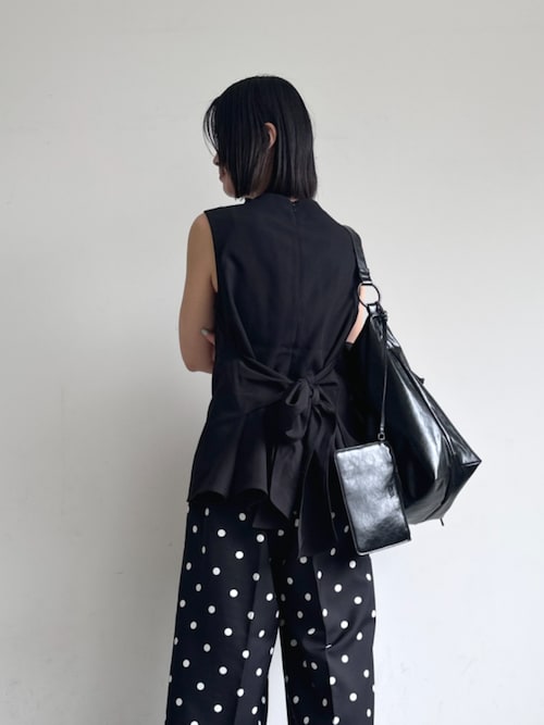 セール】前後2wayリボントップス セットアップ可能（Tシャツ