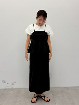 「アイテム（ワンピース/ドレス）」を使った、cocaさん（レディース・160cm）の夏コーディネート
