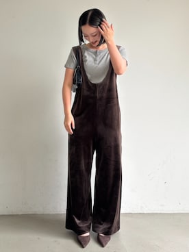 「アイテム（つなぎ/オールインワン）」を使った、cocaさん（レディース・155cm）の夏コーディネート