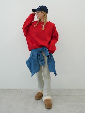 「体型カバー」｜「アイテム（ジャケット/アウター）」を使った、cocaさん（レディース・156cm）の冬コーディネート