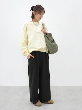 「coca（coca）（コカ）のアイテム（パンツ）」を使った、cocaさん（レディース・159cm）の春コーディネート