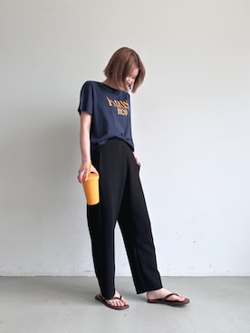「coca（coca）（コカ）のアイテム（パンツ）」を使った、cocaさん（レディース・161cm）の夏コーディネート