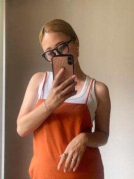 「私服」｜「アイテム（ワンピース/ドレス）」を使った、makiさん（レディース・163cm）の夏コーディネート