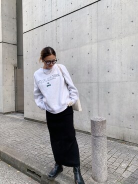 「コーディネート」｜「アイテム（ブーツ）」を使った、makiさん（レディース・163cm）の秋コーディネート
