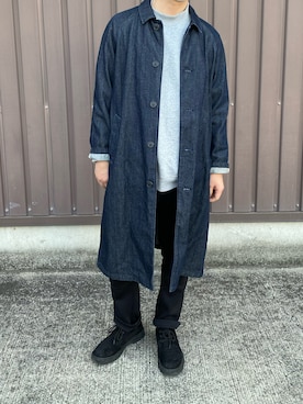 「Gramicci（グラミチ）のアイテム（スウェットパンツ）」を使った、HIROさん（メンズ・174cm）の春コーディネート