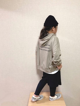 「classicalelf（クラシカルエルフ）のアイテム（パーカー）」を使った、koharu☺︎さん（キッズ・120cm）の秋コーディネート