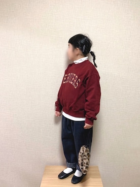 「SVEC（シュベック）のアイテム」を使った、koharu☺︎さん（キッズ・120cm）の冬コーディネート