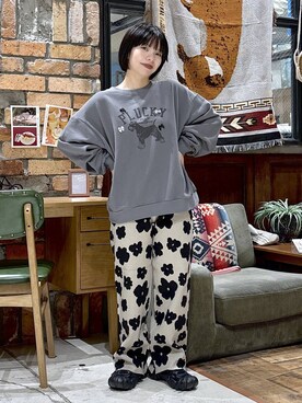 「アイテム（スウェット）」を使った、むーちゃんさん（レディース・146cm・20代）の秋コーディネート