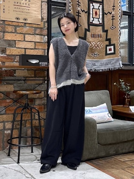「アイテム（スウェットパンツ）」を使った、むーちゃんさん（レディース・146cm・20代）の秋コーディネート