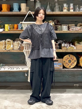 「キャミソール」｜むーちゃんさん（レディース・146cm）の夏コーディネート