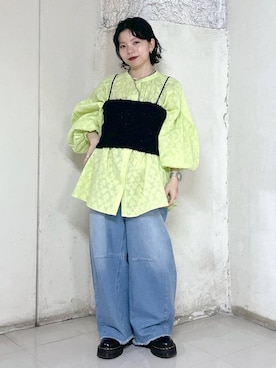 「アイテム（その他トップス）」を使った、むーちゃんさん（レディース・146cm・20代）の春コーディネート